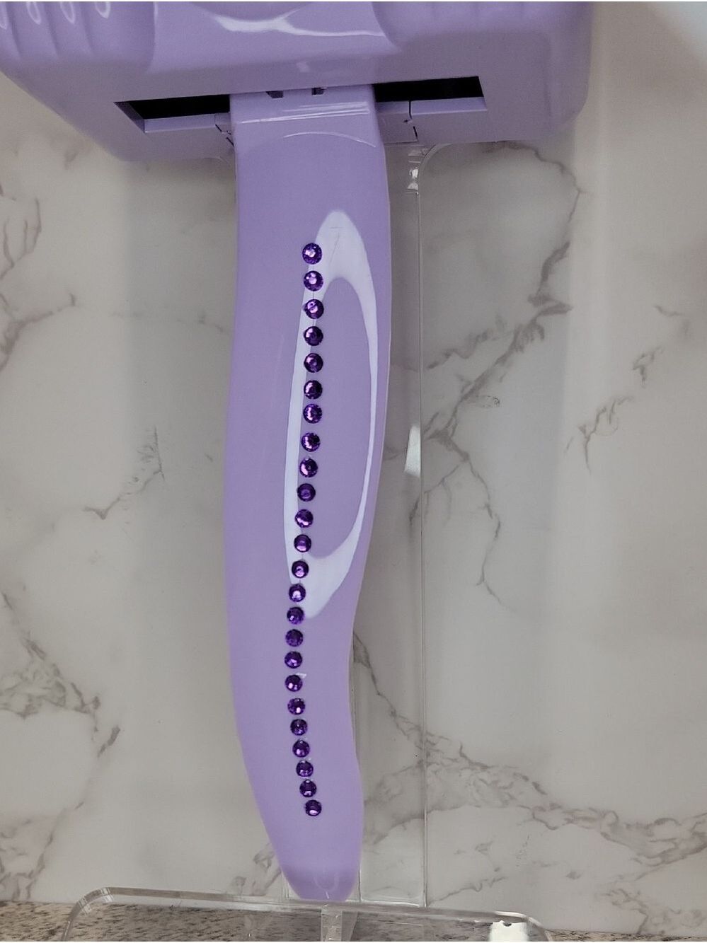 RARE RETIRED Jeweled Pastel Lilac Lady Kit Kat Cat Klock Clock - Picture 11 of 11